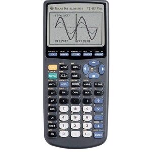 Texas Instrument TI 83 Plus Graphing Calculator Black- Working